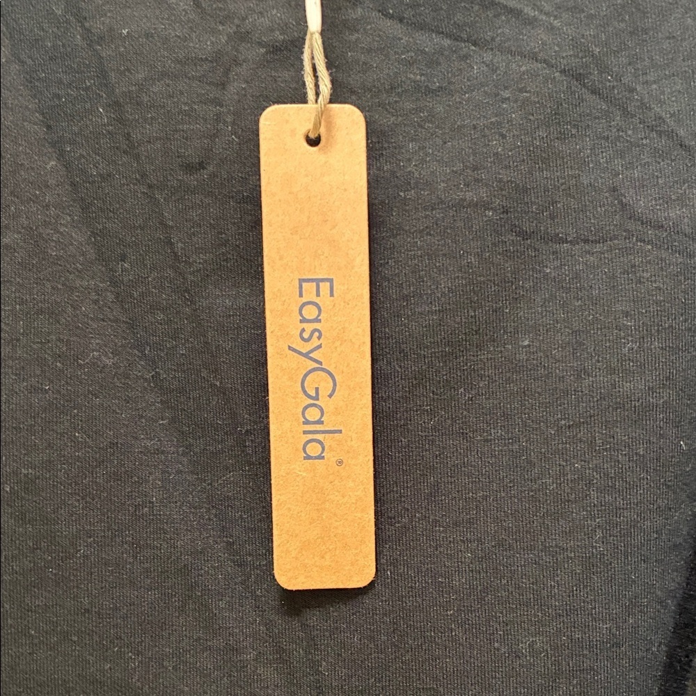 Chic Black Asymmetrical Women's Long Sleeve Top - Picture 5 of 7